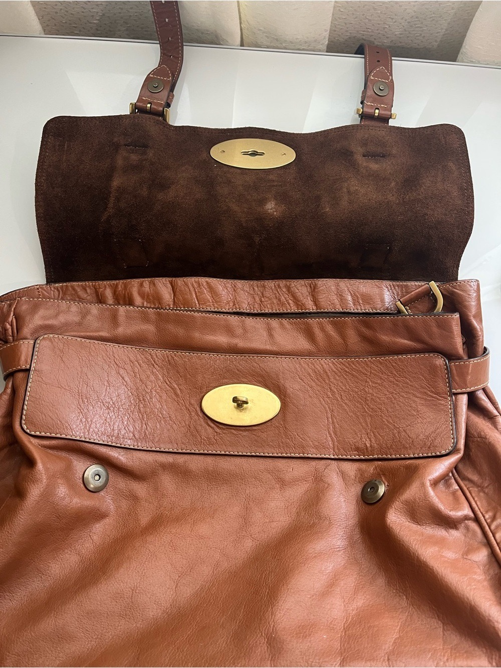 MULBERRY IN SOFT BUFFALO OAK LEATHER ALEXA - Picture 7 of 16